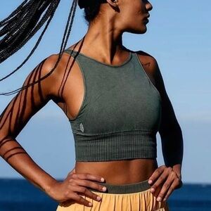 NWT Free People Movement Good Karma High-Neck Crop Tank